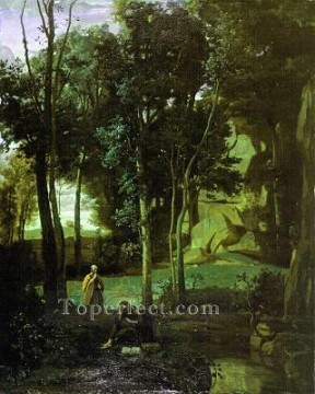  1841 Pintura al %c3%b3leo - Democrito e gli Abderiti 1841 plein air Romanticismo Jean Baptiste Camille Corot